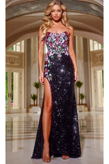 Long Prom Dress: Jovani 42303 - Black / Prom