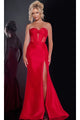 Long Prom Dress: Jovani 42375 - Red / Prom