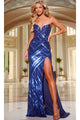 Long Prom Dress: Jovani 42508 - Navy / Prom