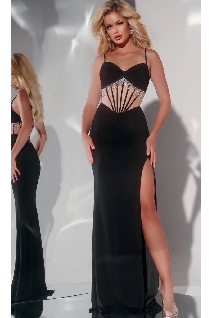 Long Prom Dress: Jovani 42758 - Black / Prom