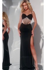 Long Prom Dress: Jovani 42758 - Black / Prom