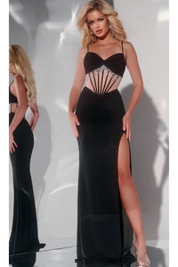 Long Prom Dress: Jovani 42758 - Black / Prom