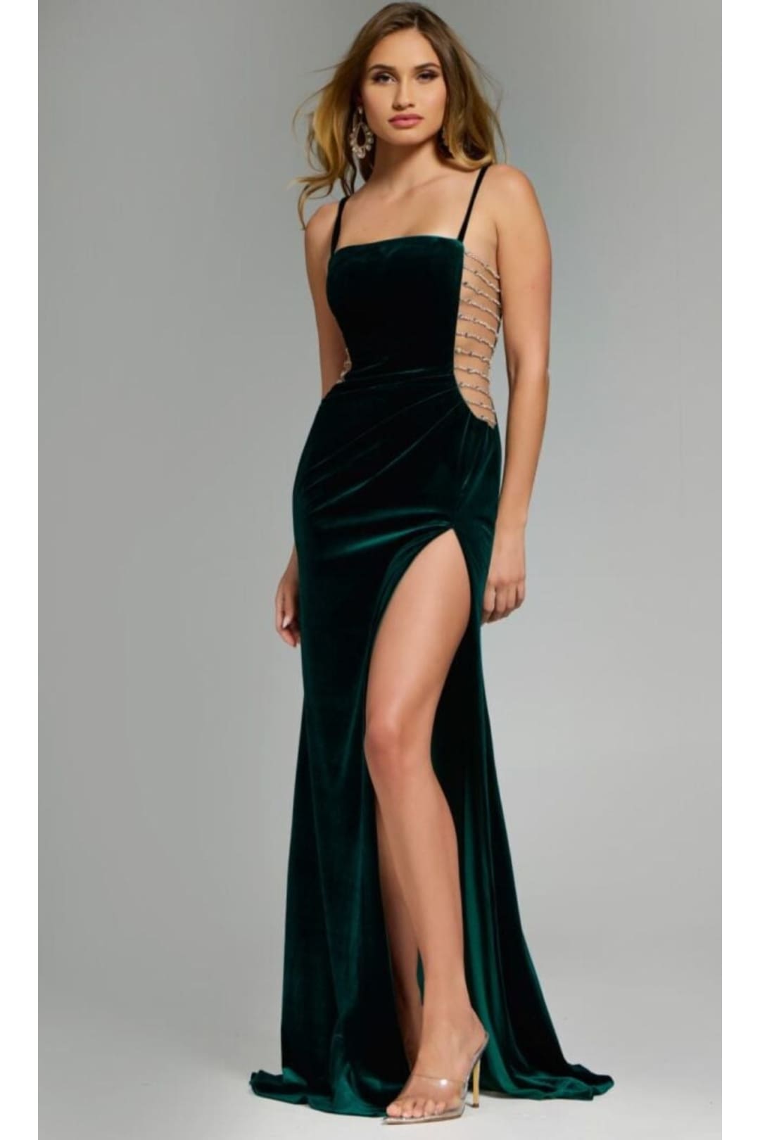 Long Prom Dress: Jovani 42783 - Emerald / Prom