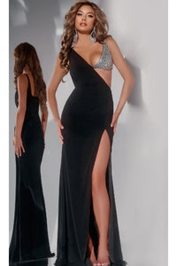 Long Prom Dress: Jovani 42816 - Black / Prom