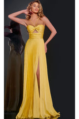 Long Prom Dress: Jovani 42971 - Yellow / Prom