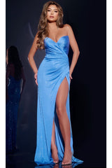 Long Prom Dress: Jovani 43033 - Blue / Prom