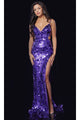 Long Prom Dress: Jovani 43055 - Violet / Prom