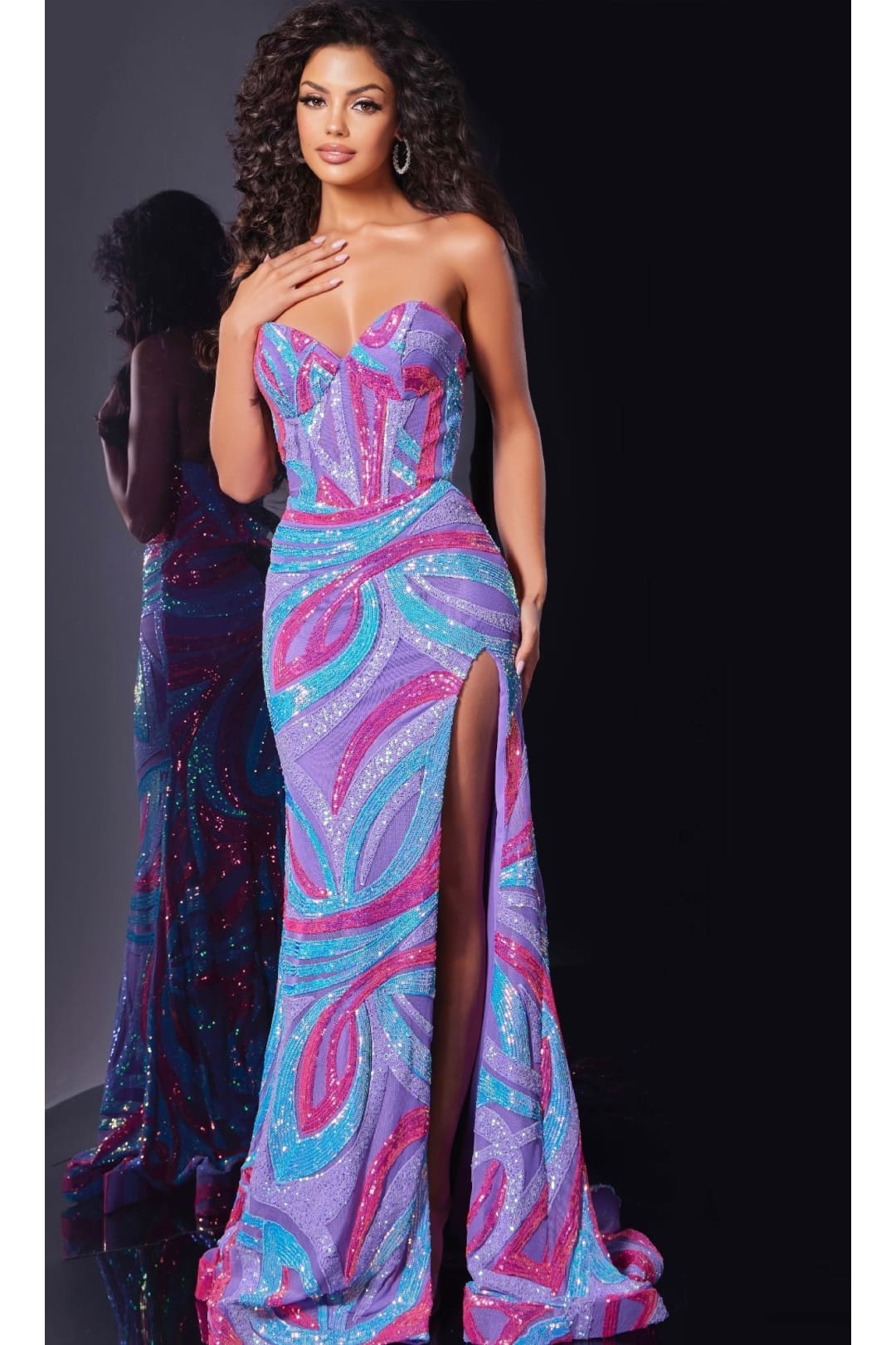 Long Prom Dress: Jovani 43058 - Prom