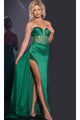 Long Prom Dress: Jovani 43157 - Emerald / Apparel & Accessories > Clothing > Dresses