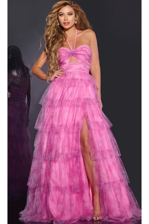 Long Prom Dress: Jovani 43170 - Pink / Apparel & Accessories > Clothing > Dresses