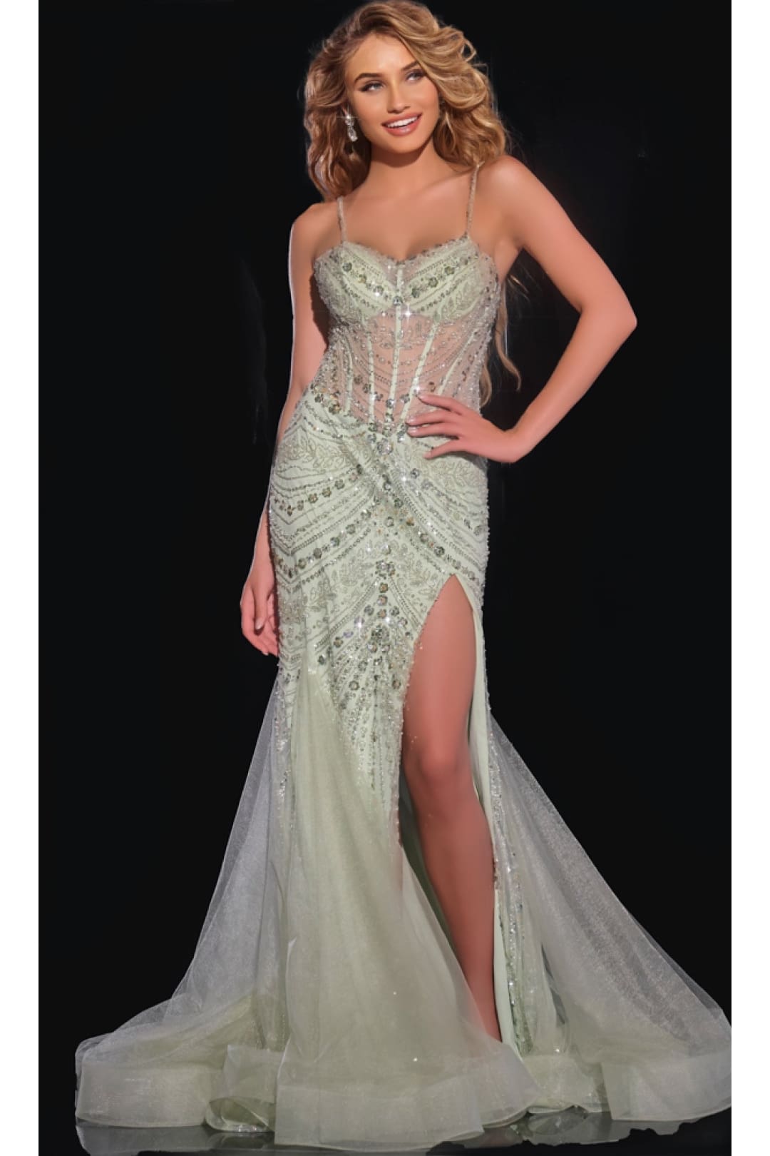 Long Prom Dress: Jovani 43189 - Apparel & Accessories > Clothing > Dresses