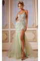 Long Prom Dress: Jovani 43189 - Mint / 00 - Apparel & Accessories > Clothing > Dresses