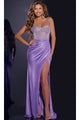 Long Prom Dress: Jovani 43197 - Dark Purple / Prom
