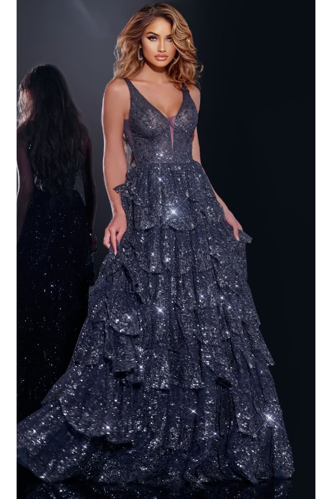 Long Prom Dress: Jovani 43198 - Prom