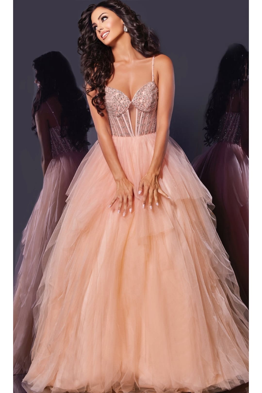 Long Prom Dress: Jovani 43254 - Apparel & Accessories > Clothing > Dresses