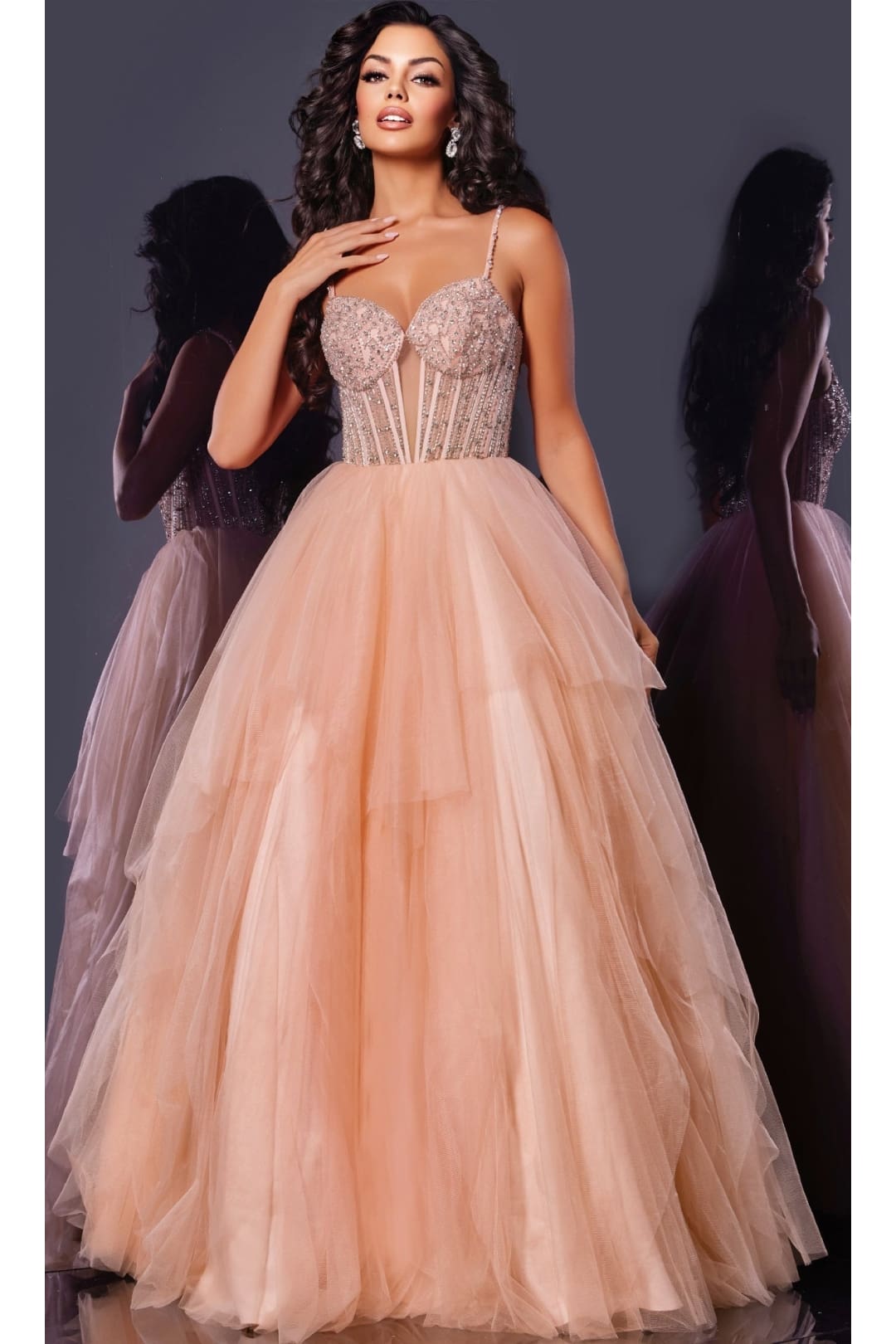 Long Prom Dress: Jovani 43254 - Apparel & Accessories > Clothing > Dresses