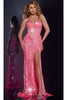 Long Prom Dress: Jovani 43334 - Pink / Prom