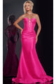 Long Prom Dress: Jovani 43350 - Fuchsia / 00 - Apparel & Accessories > Clothing > Dresses
