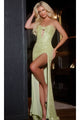 Long Prom Dress: Jovani 43441 - Light Green / Prom