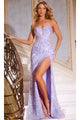 Long Prom Dress: Jovani 43590 - Lilac / Prom