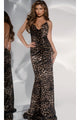 Long Prom Dress: Jovani 43643 - Black/Gold / Prom