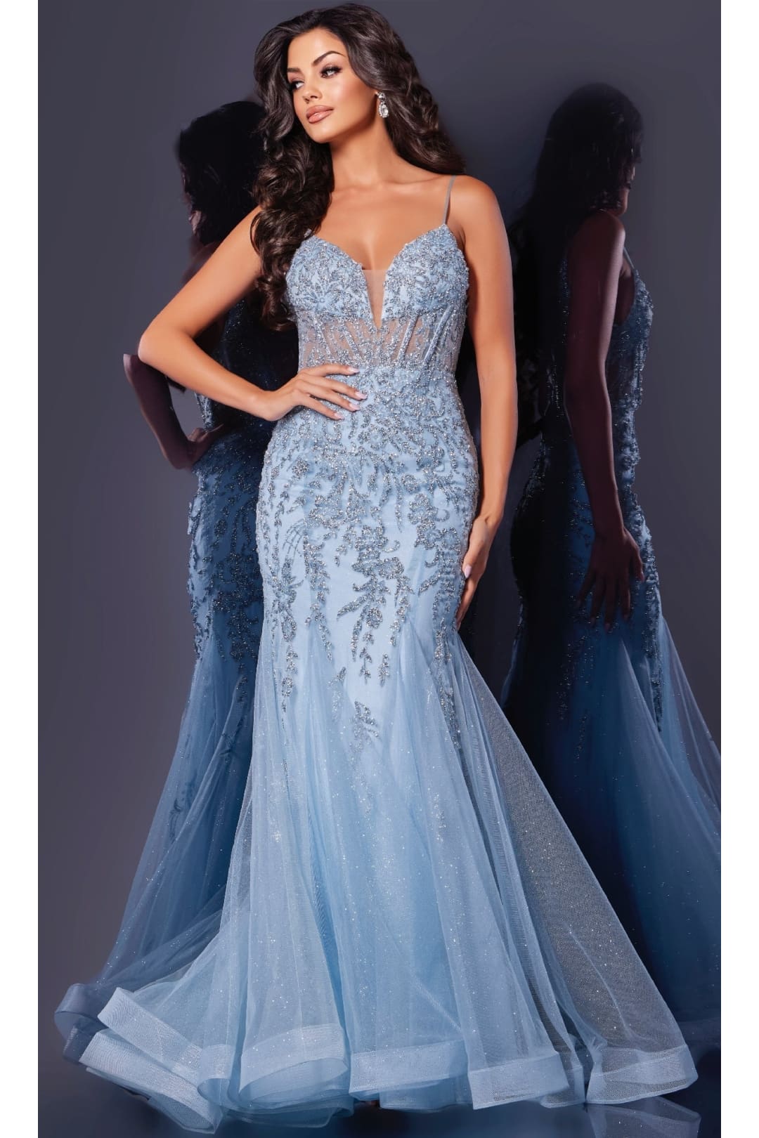 Long Prom Dress: Jovani 43845 - Prom