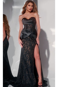 Long Prom Dress: Jovani 43859 - Black / Prom