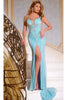 Long Prom Dress: Jovani 43930 - Light Blue/Silver / Prom