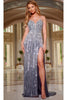 Long Prom Dress: Jovani 43932 - Black/Silver / Prom