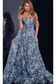 Long Prom Dress: Jovani 44151 - Navy / Prom