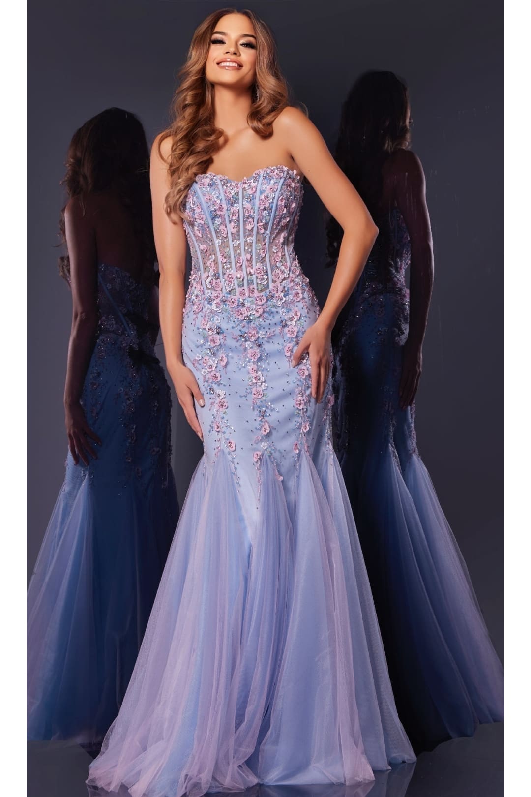 Long Prom Dress: Jovani 44211 - Multi / Prom