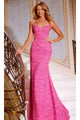 Long Prom Dress: Jovani 44264 - Fuchsia / 00 - Apparel & Accessories > Clothing > Dresses