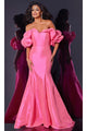 Long Prom Dress: Jovani 44271 - Hot Pink / Prom