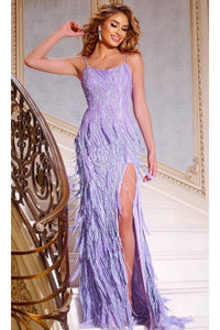 Long Prom Dress: Jovani 44273 - Lilac / Prom