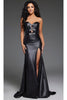 Long Prom Dress: Jovani 44295 - Black / Prom