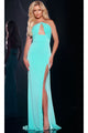Long Prom Dress: Jovani 44496 - Mint / Prom