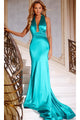 Long Prom Dress: Jovani 44712 - Aqua / Prom