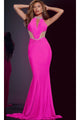 Long Prom Dress: Jovani D5022 - Magenta / 00 - Apparel & Accessories > Clothing > Dresses