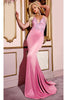 Long Prom Dress: Jovani D5026 - Pink / Prom