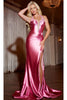 Long Prom Dress: Jovani D5043 - Hot Pink / Prom