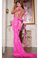 Long Prom Dress: Jovani D5056 - Hot Pink / 00 - Apparel & Accessories > Clothing > Dresses