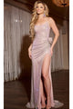 Long Prom Dress: Jovani D5063 - Nude/Ab / Apparel & Accessories > Clothing > Dresses