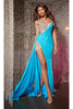 Long Prom Dress: Jovani D5074 - Blue / Prom