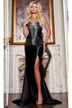 Long Prom Dress: Jovani D5091 - Black / Prom