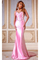 Long Prom Dress: Jovani D5098 - Pink / Prom