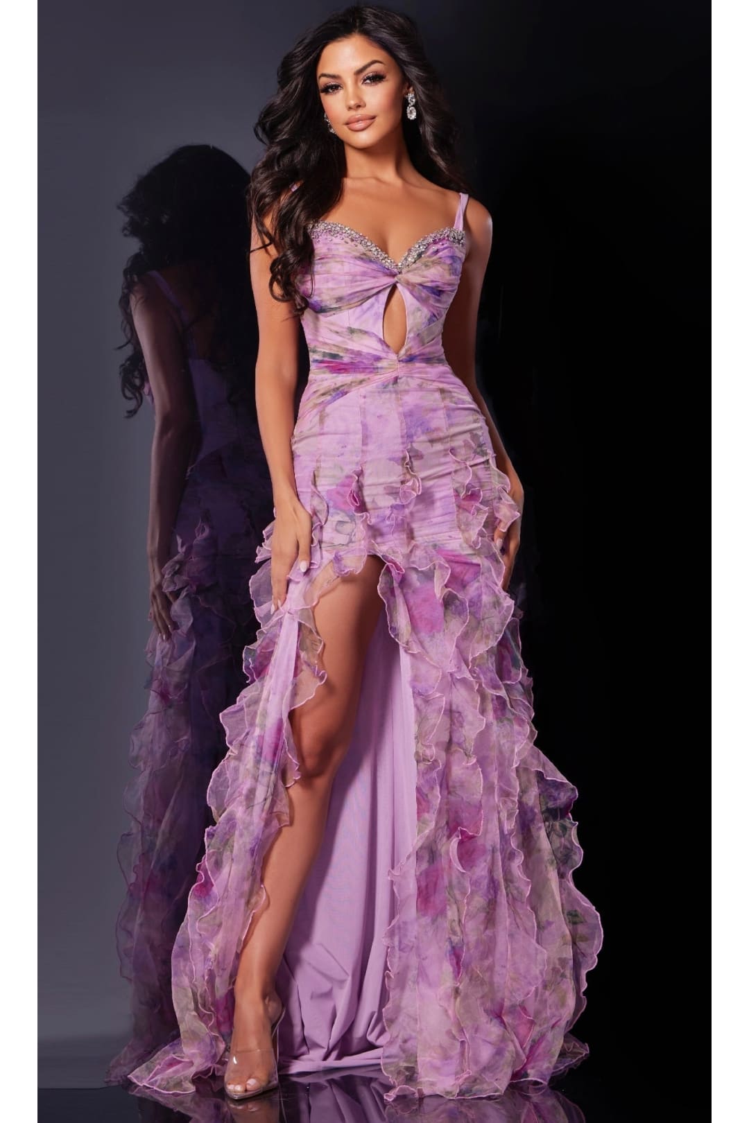 Long Prom Dress: Jovani D5113 - Multi / Prom