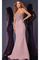 Long Prom Dress: Jovani D5310 - Blush / Apparel & Accessories > Clothing > Dresses