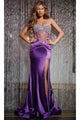 Long Prom Dress: Jovani D5409 - Purple / 00 - Apparel & Accessories > Clothing > Dresses