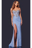 Long Prom Dress: Jovani D5414 - Blue / Prom