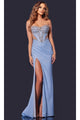Long Prom Dress: Jovani D5414 - Blue / Prom